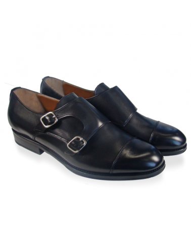 Zapatos de hombre Robert double monk de piel