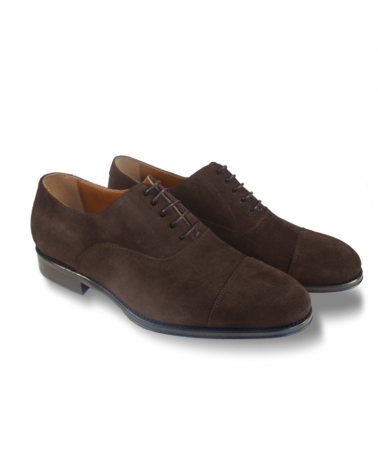 Denis men's shoes English leather suede in brown