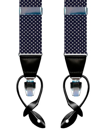 Blue Navy polyester Braces Leyva
